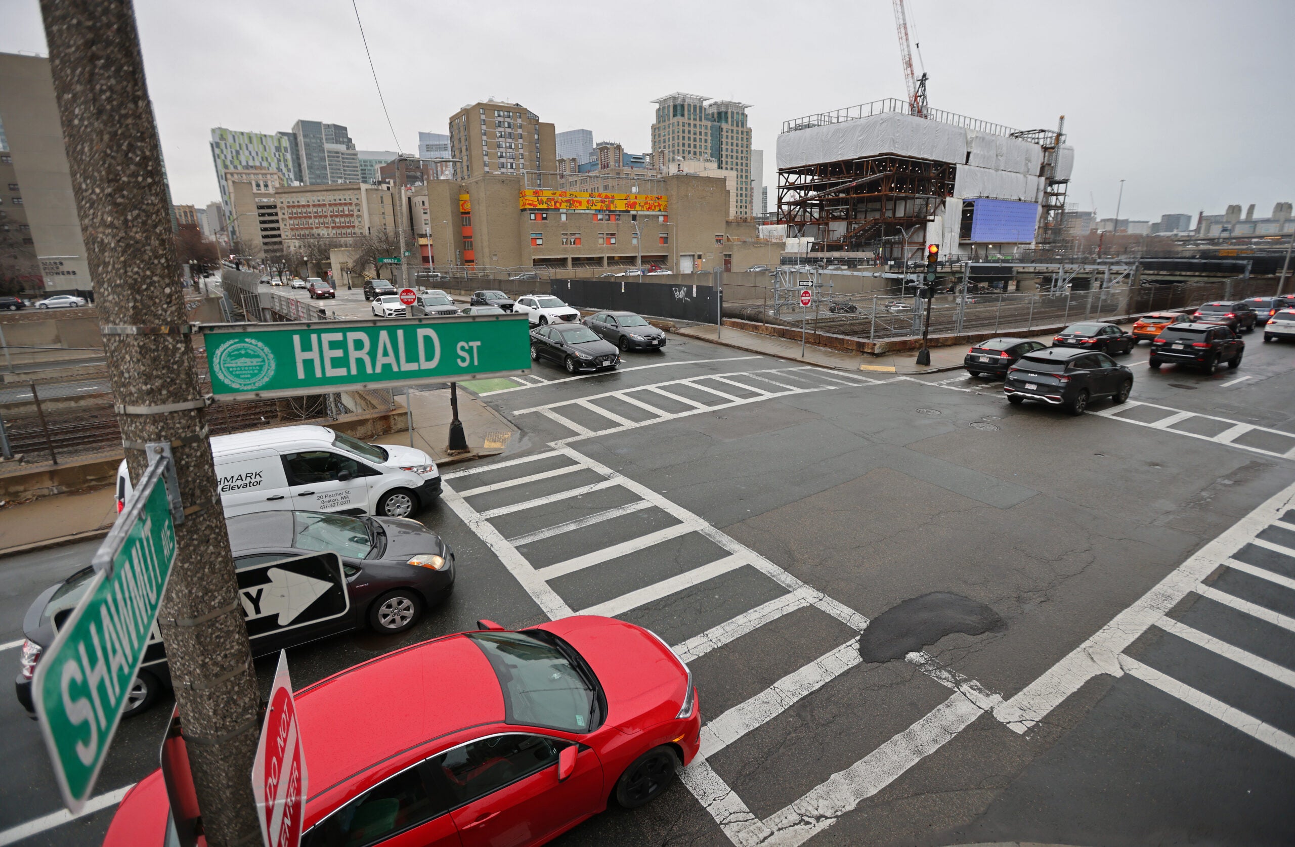 Downtown Boston from Renaissance Parking Garage, Pictured B…