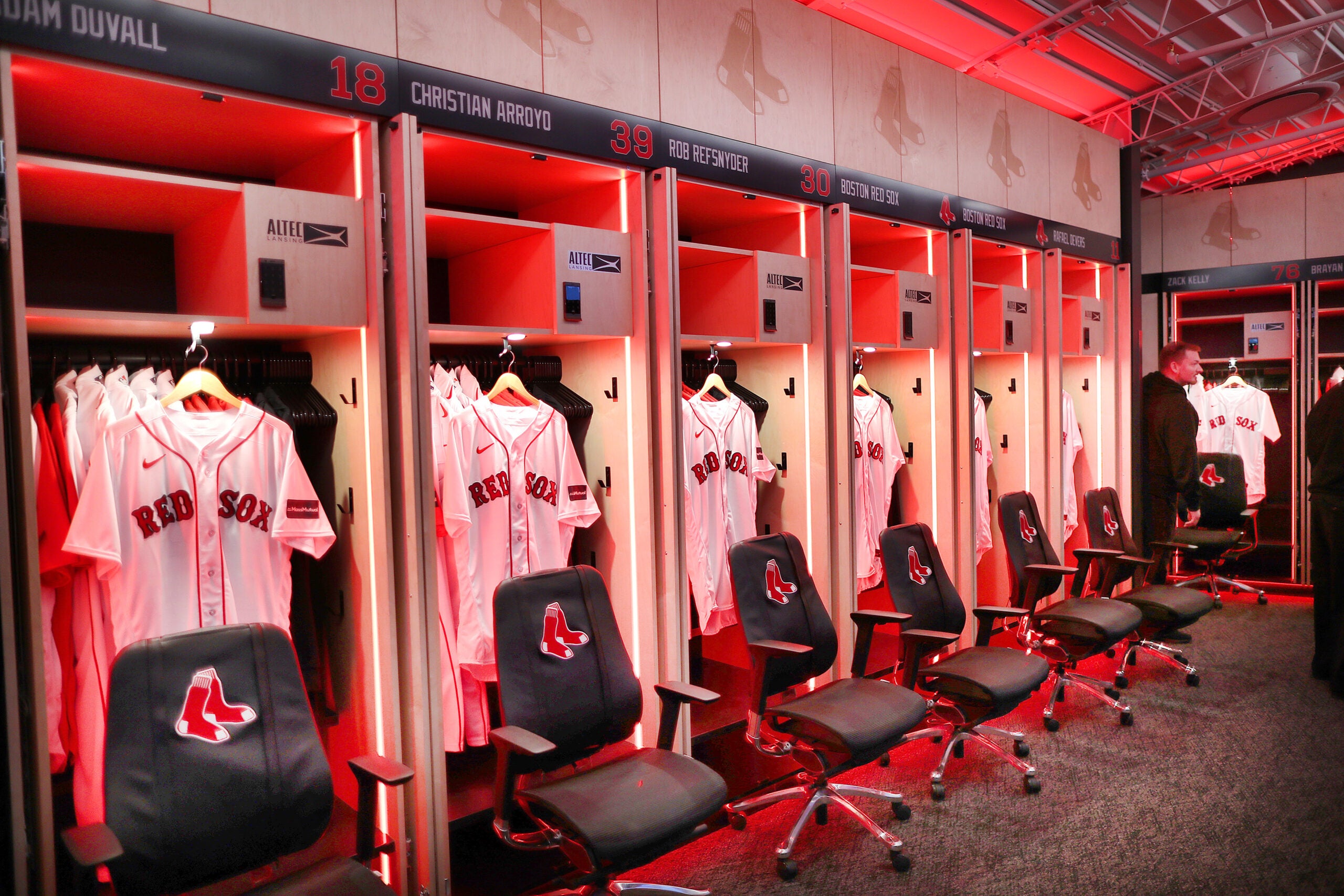 red sox clubhouse