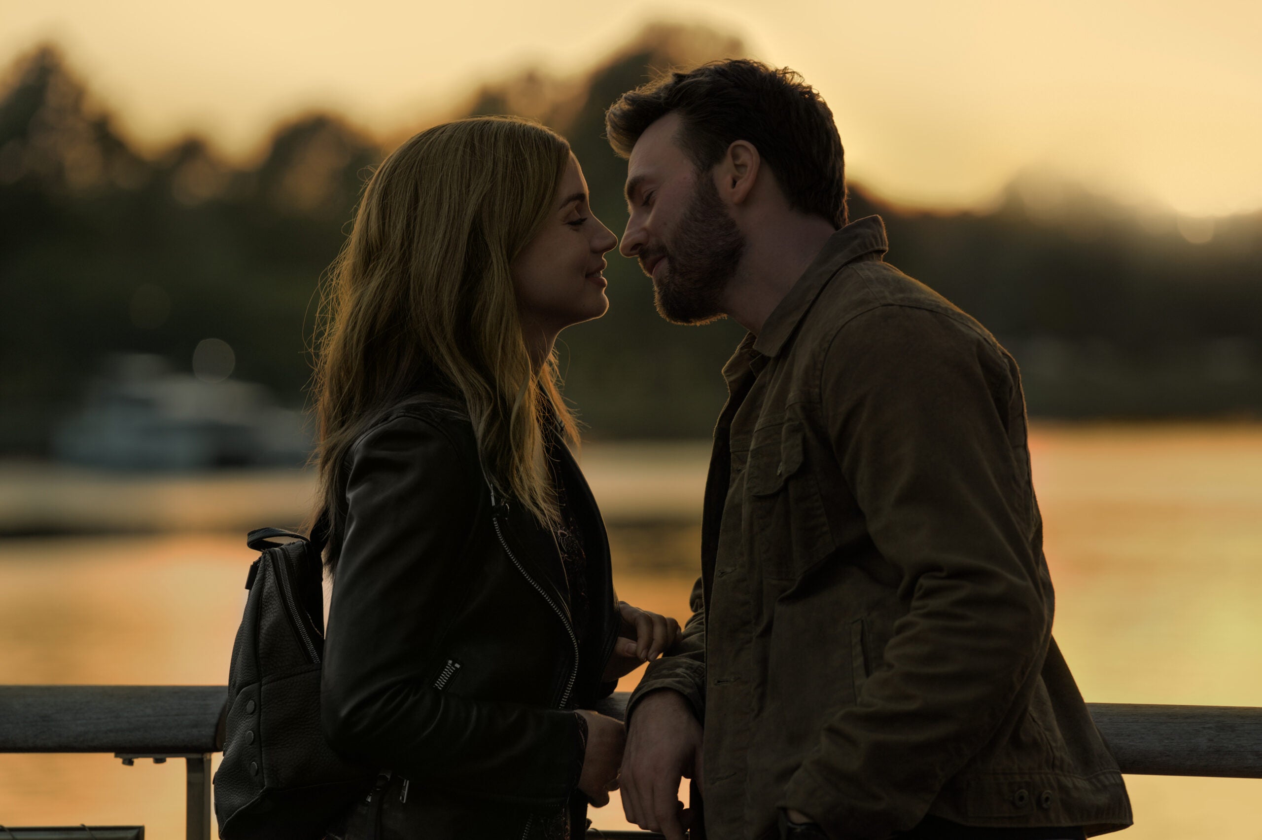 Ana de Armas and Chris Evans in "Ghosted."