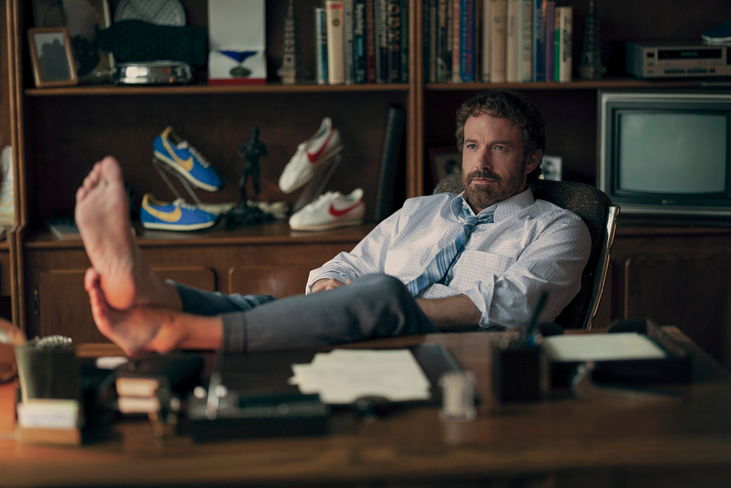Ben Affleck as Phil Knight in "Air."