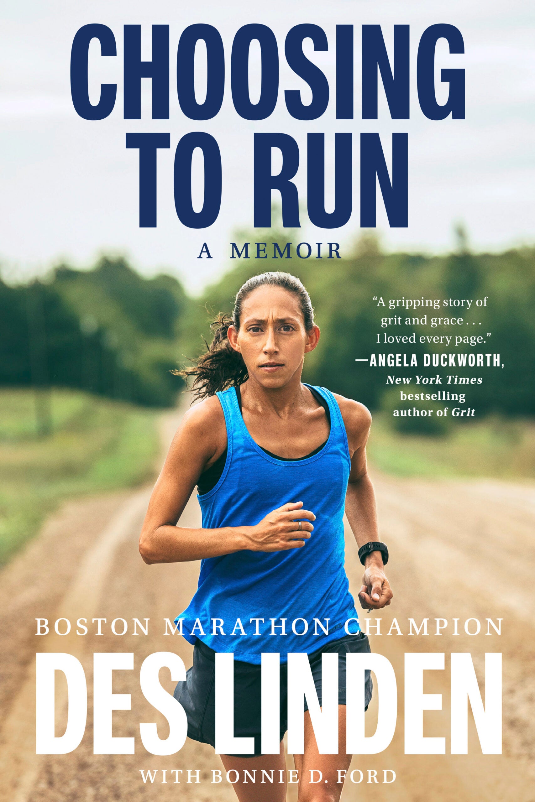 alt = This book cover image released by Dutton shows "Choosing to Run" by Des Linden.
