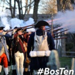 Reenactors at the Battle Green in Lexington.