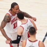 DeMar DeRozan and the Bulls advance in the NBA play-in tournament.