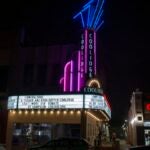 Coolidge Corner Theater marquee at night