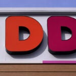 The "D D" sign is seen on the front of a Dunkin' Donuts coffee store, Monday, Feb. 27, 2023, in Methuen, Mass.