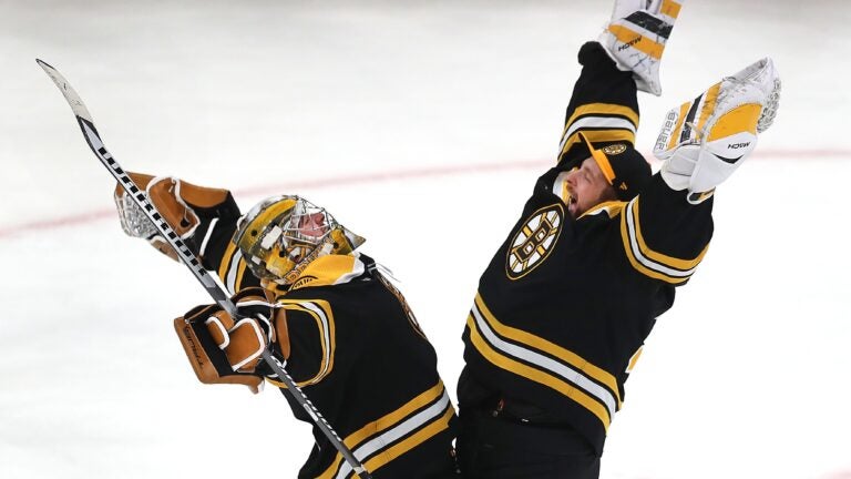 The Bruins are wisely keeping all their options open in goal