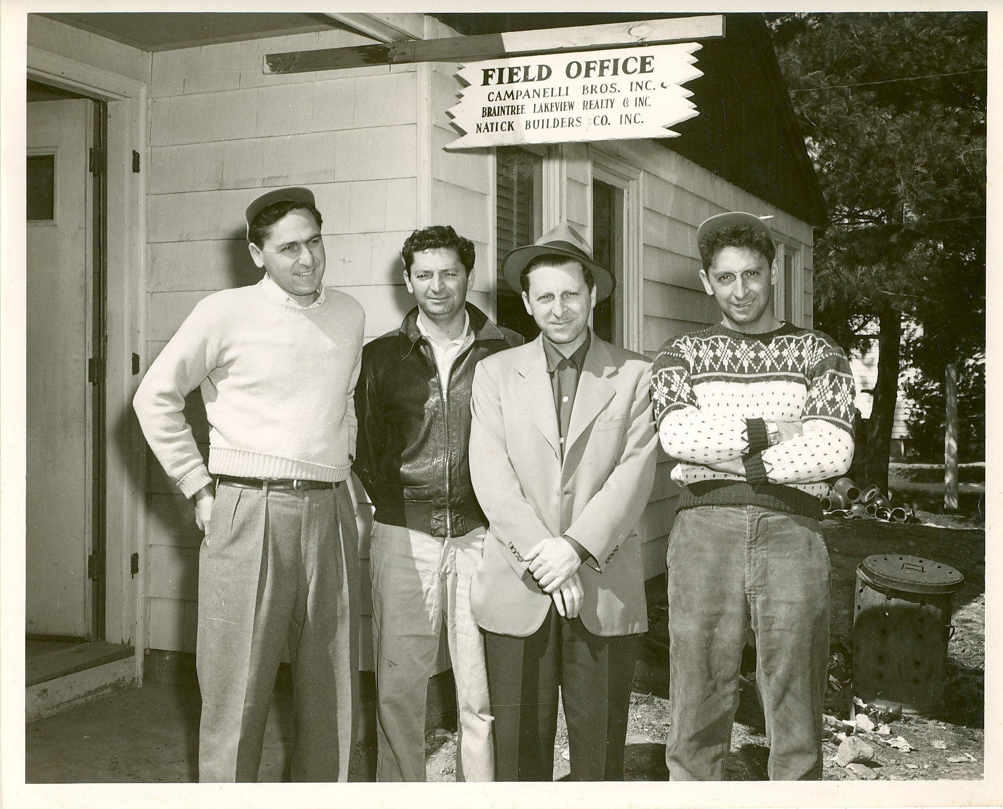 The Campanelli brothers (from left to right) in 1950: Nicholas, Alfred, Michael, and Joseph.