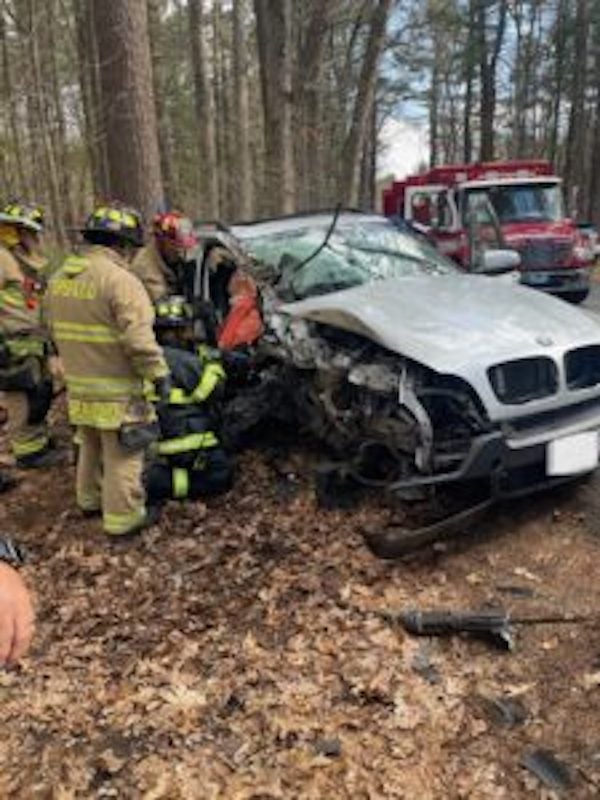 Responders worked for over an hour to free victim after Topsfield crash