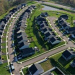 a new housing development in Pennsylvania is shown to illustrate the rise in mortgage rates.