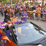 Angel Reese at the LSU parade.