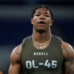 Georgia linebacker Nolan Smith at the NFL Scouting Combine.