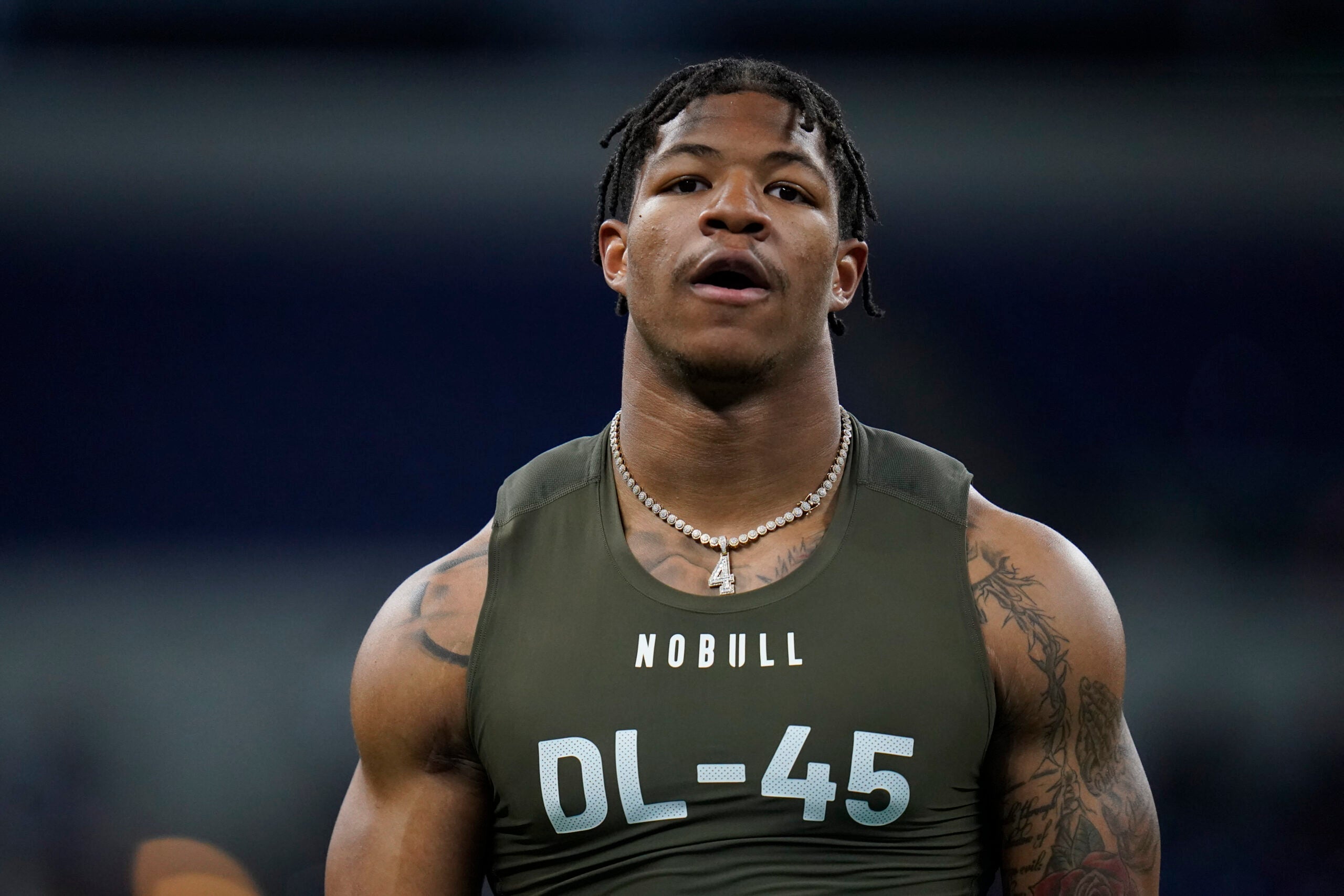 Georgia linebacker Nolan Smith at the NFL Scouting Combine.