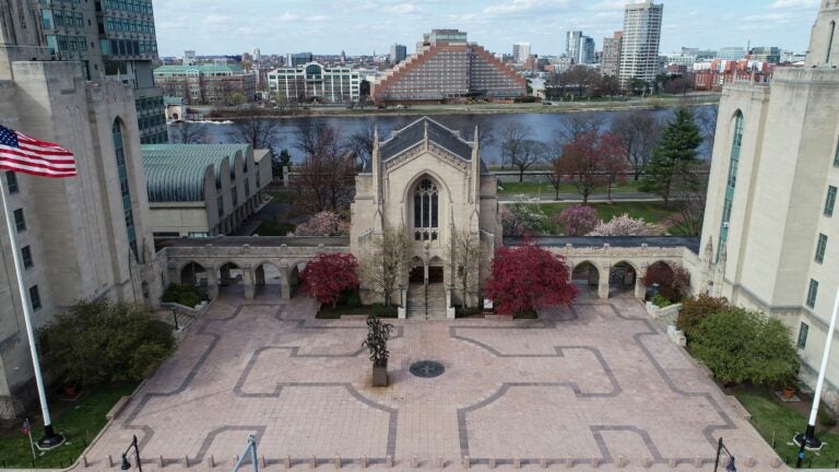 Marsh Plaza on Boston University's campus.