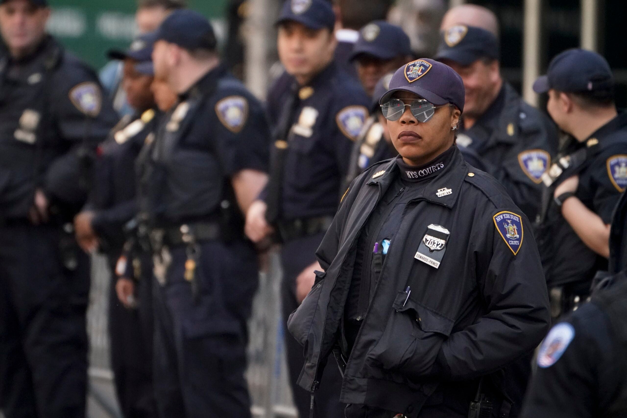 Photos: Here's what it looks like outside Trump's arraignment in NYC