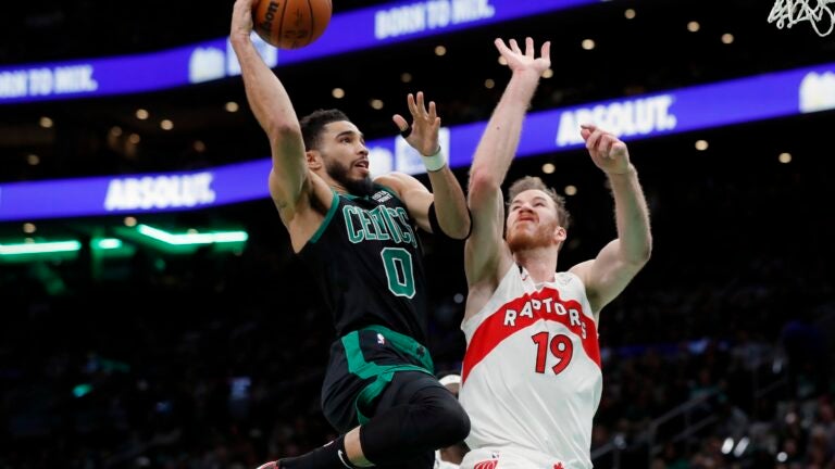 Sam Hauser slams the door on a fun finish after the Celtics hammered home  an early point against Toronto