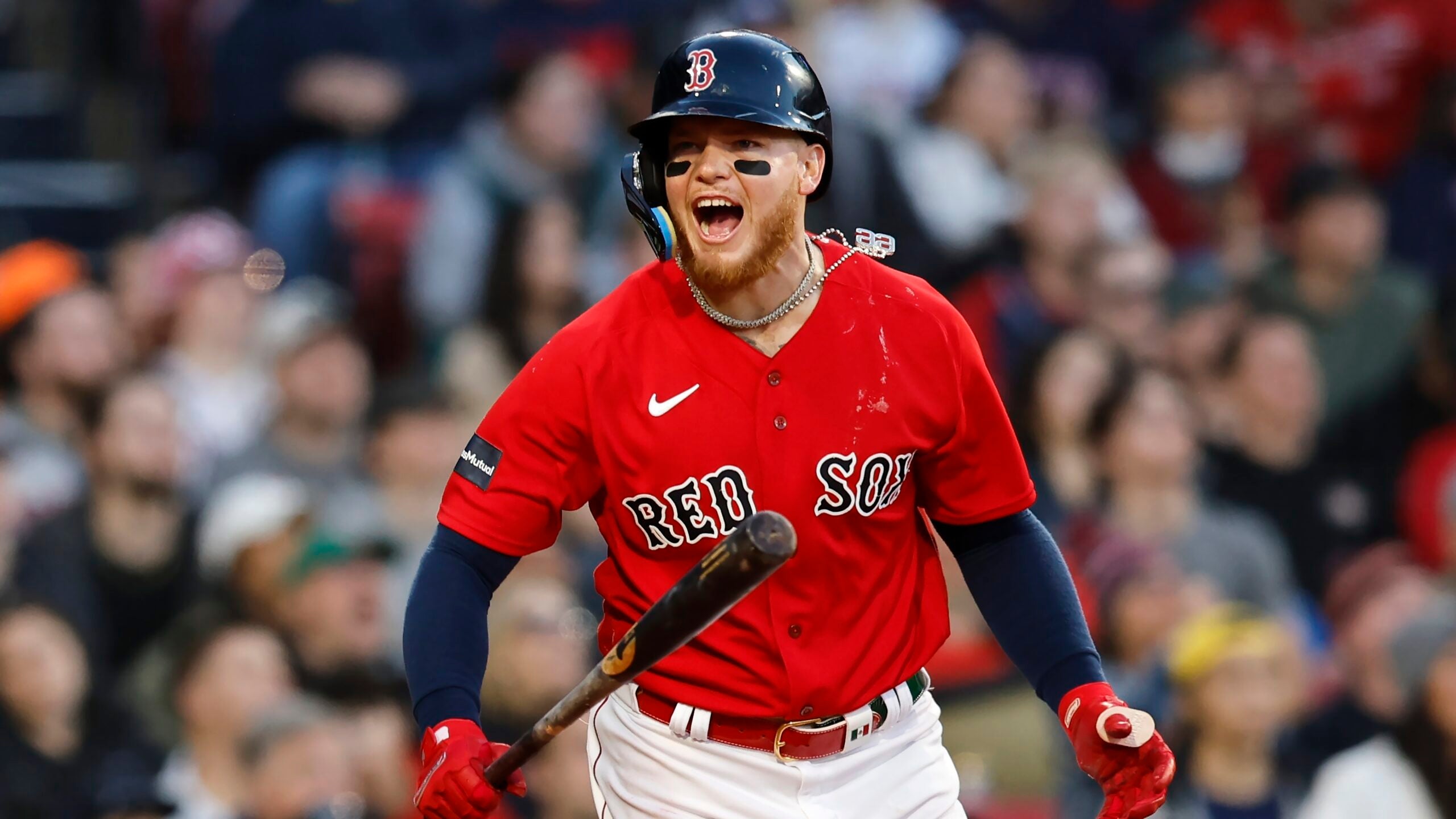 Bobby Dalbec crushes home run off of a moving train at Polar Park