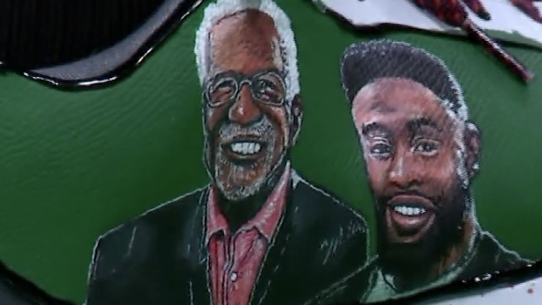 Jaylen Brown Customized Kobe Sneakers to Honor Bill Russell - Sports  Illustrated FanNation Kicks News, Analysis and More