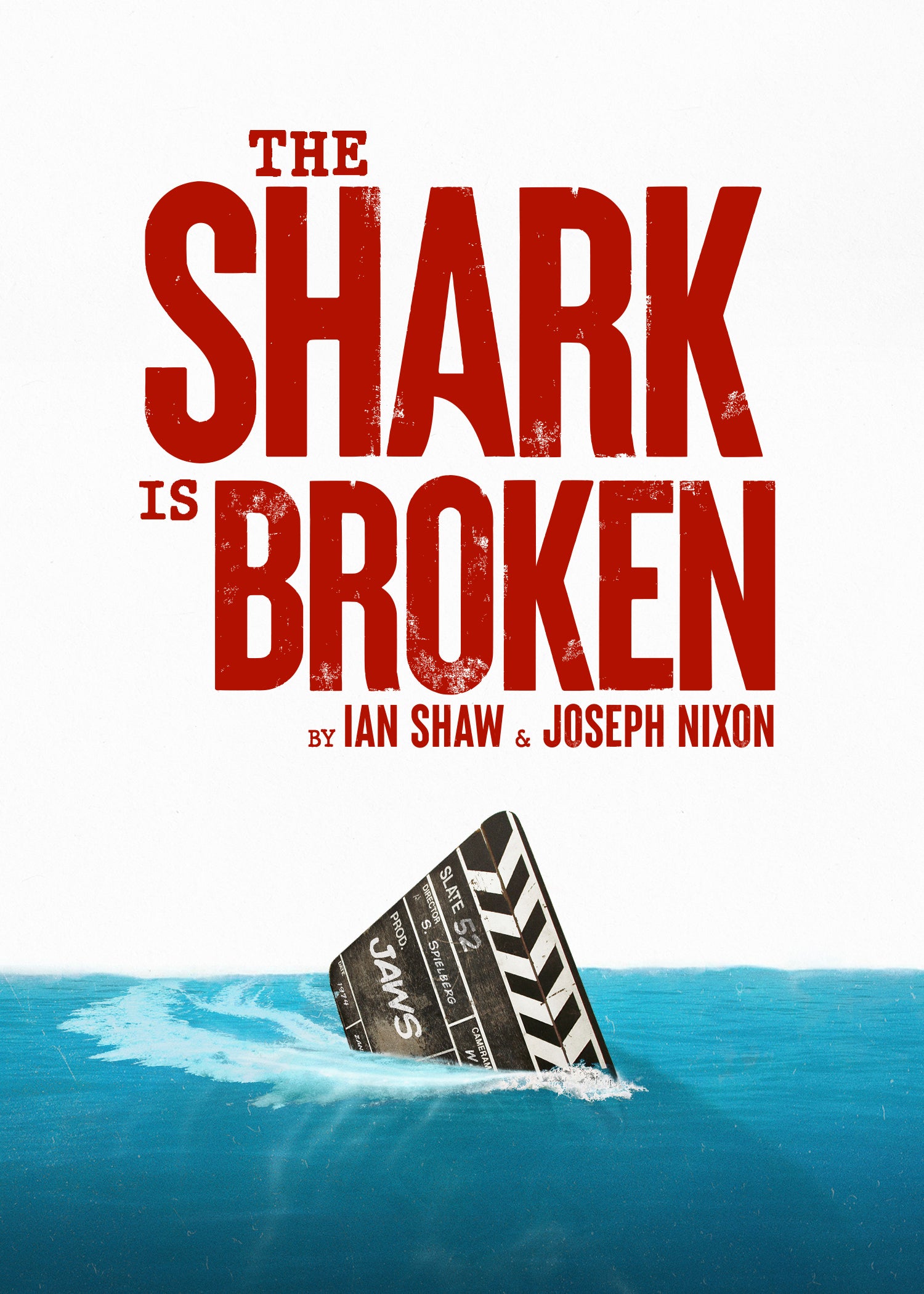 This image released by Polk & Co. shows promotional art for "The Shark is Broken," a stage play about the making of the blockbuster movie “Jaws.”