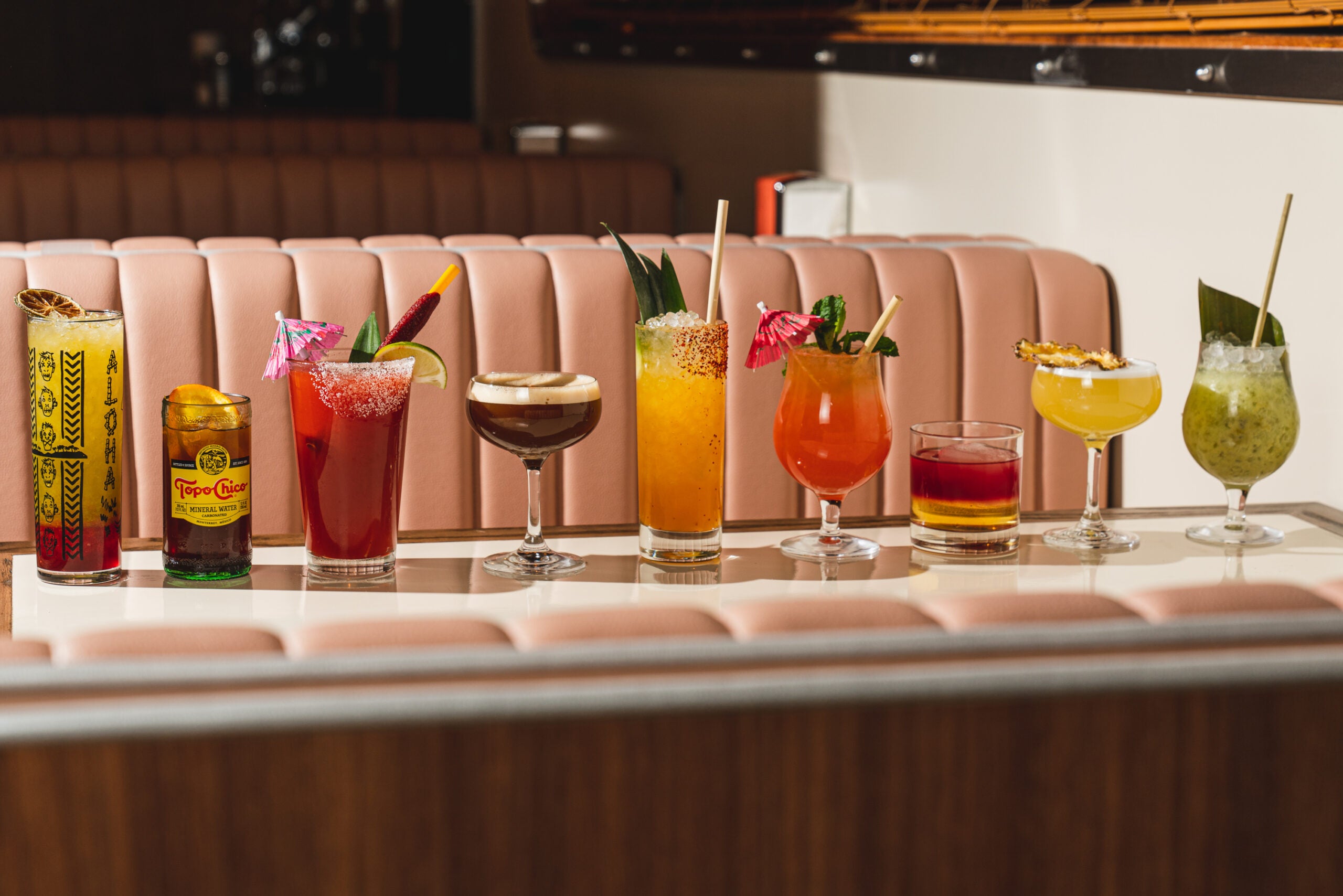 A line of cocktails from Borrachito
