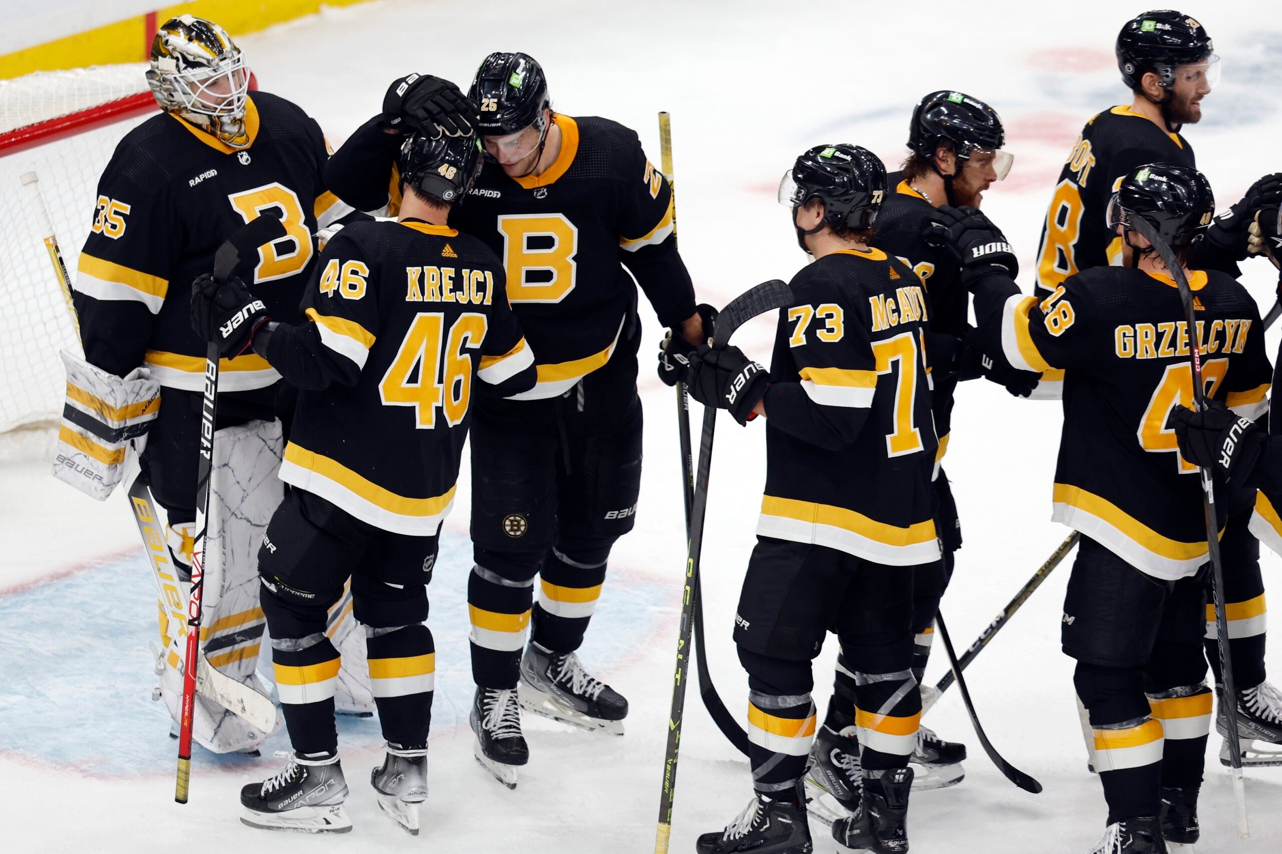The Boston Bruins set the record for most wins in an NHL regular season this year.