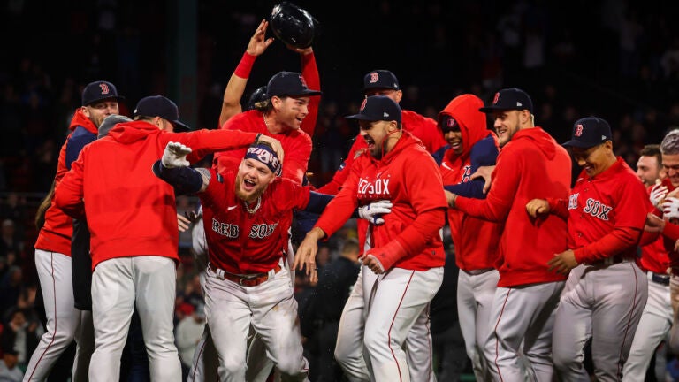 Kutter Crawford tuned in from the tub as the Red Sox salvaged his