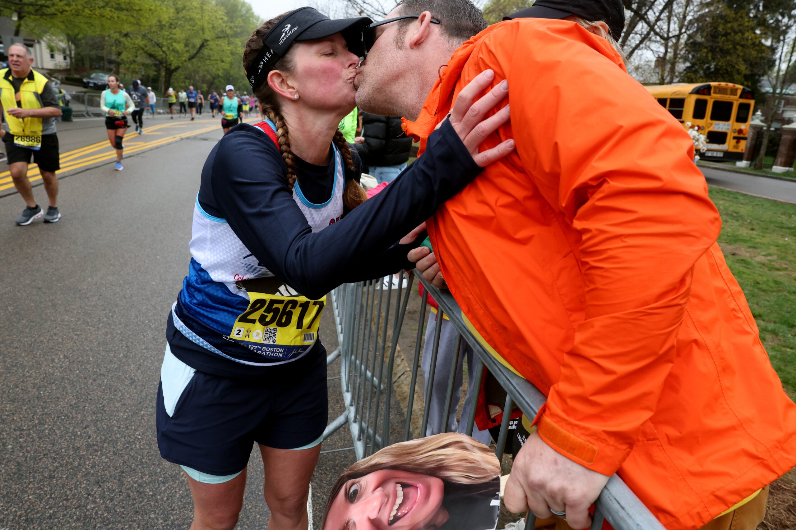 Scenes From Heartbreak Hill During The 2023 Boston Marathon