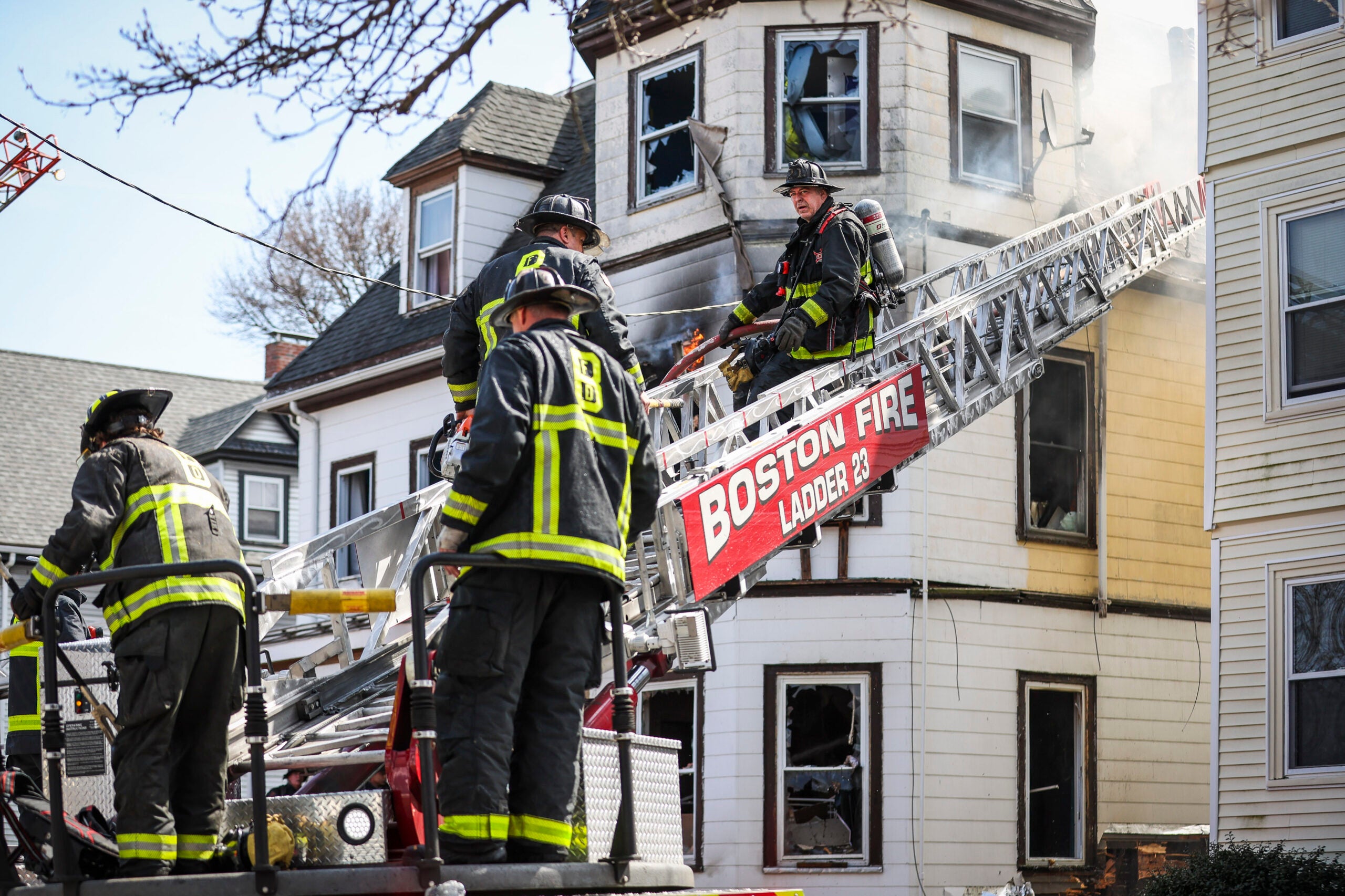 Dorchester Fire Leaves 21 Displaced, Injures One Firefighter