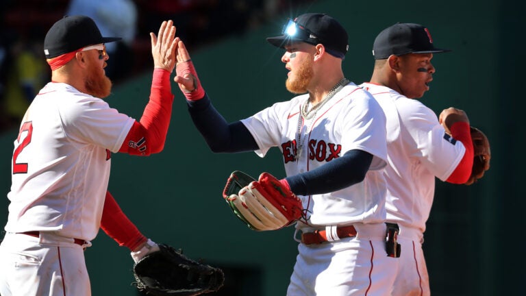 The Red Sox offense was relentless this weekend, but they got a big assist
