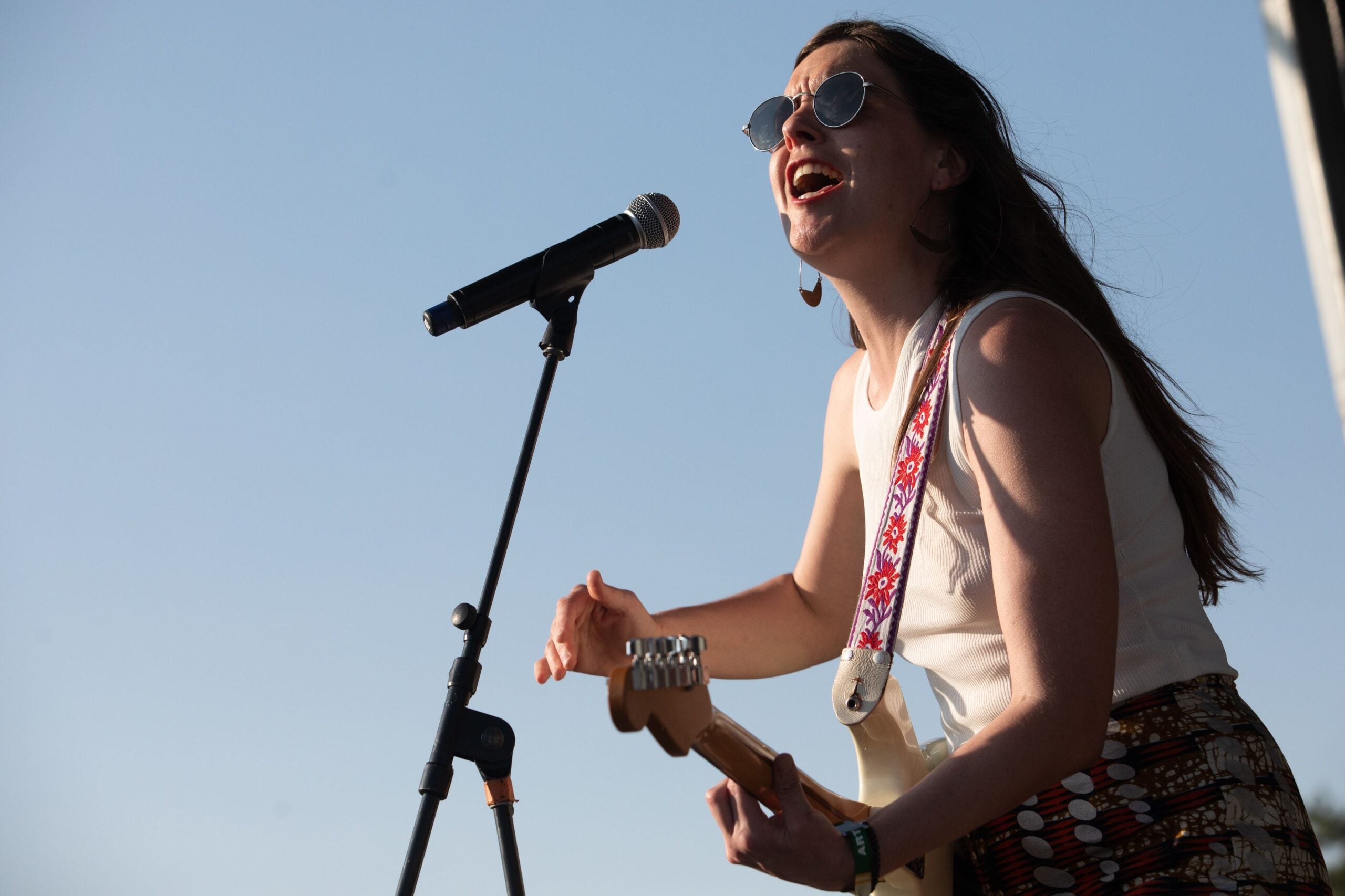 Ali McGuirk performs at Boston Calling 2023.