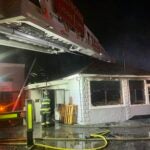 Three-alarm fire on Dudley Street