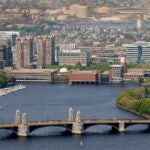 The Longfellow Bridge and Charles River Basin.