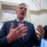 Debt ceiling -- Speaker of the House Kevin McCarthy, R-Calif., speaks to reporters at the Capitol in Washington, Wednesday, May 24, 2023.