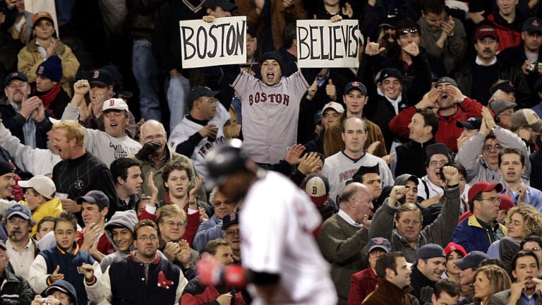 Why I am a fan of the Red Sox: The 2004 ALCS - Over the Monster