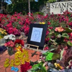 A memorial near the Stanford Ranch Plaza in Rocklin, California.