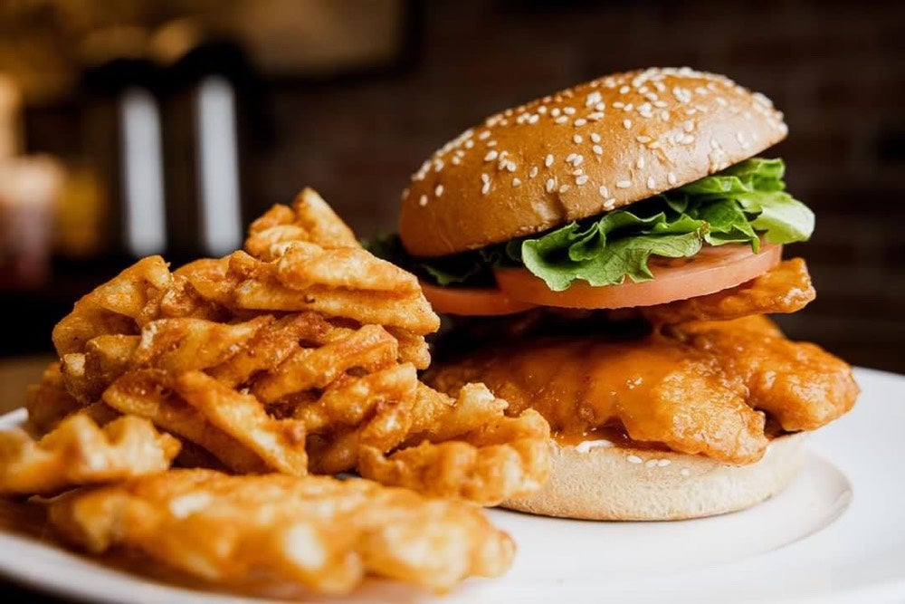 The fish sandwich with fries at Stubbys.