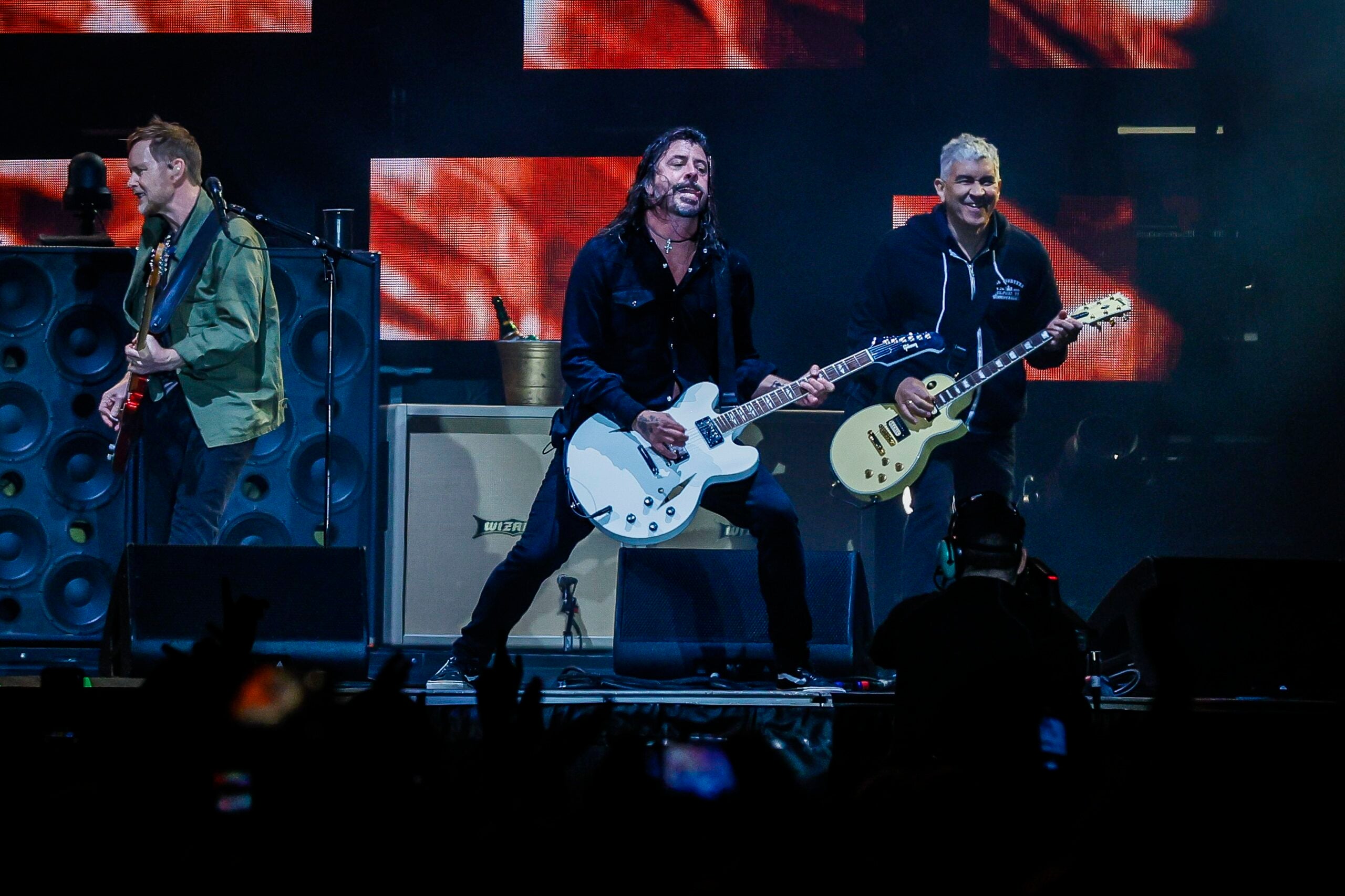 The Foo Fighters perform at Boston Calling 2023 on Friday.