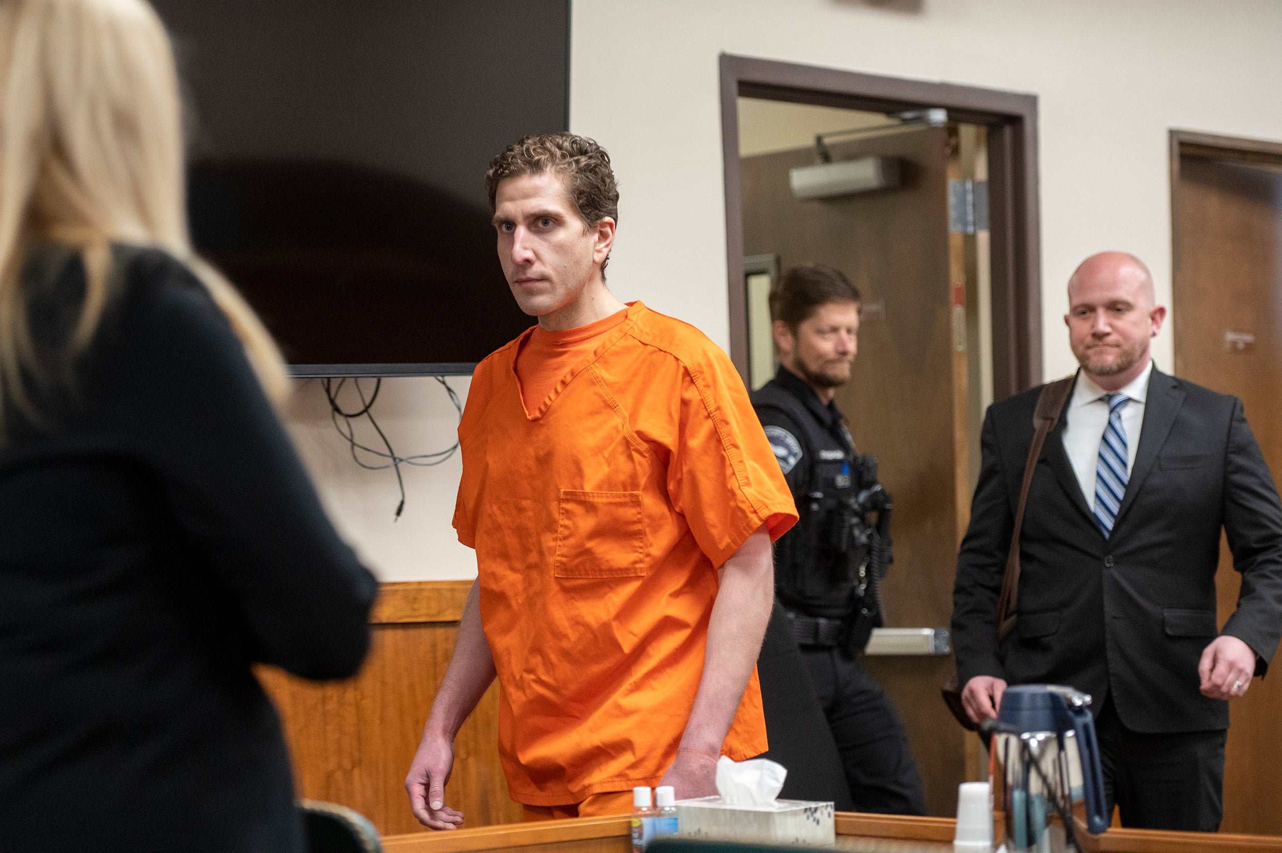 Bryan Kohberger enters the courtroom for his arraignment hearing in Latah County District Court, Monday, May 22, 2023, in Moscow, Idaho.
