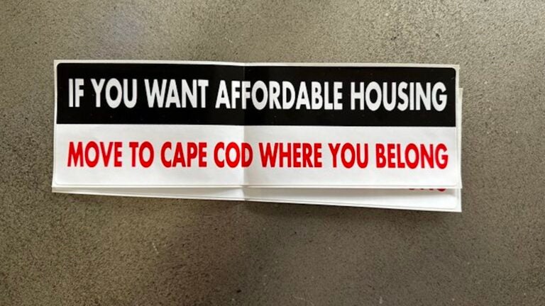 On Nantucket, bumper sticker riles affordable housing proponents - Vimarsana News