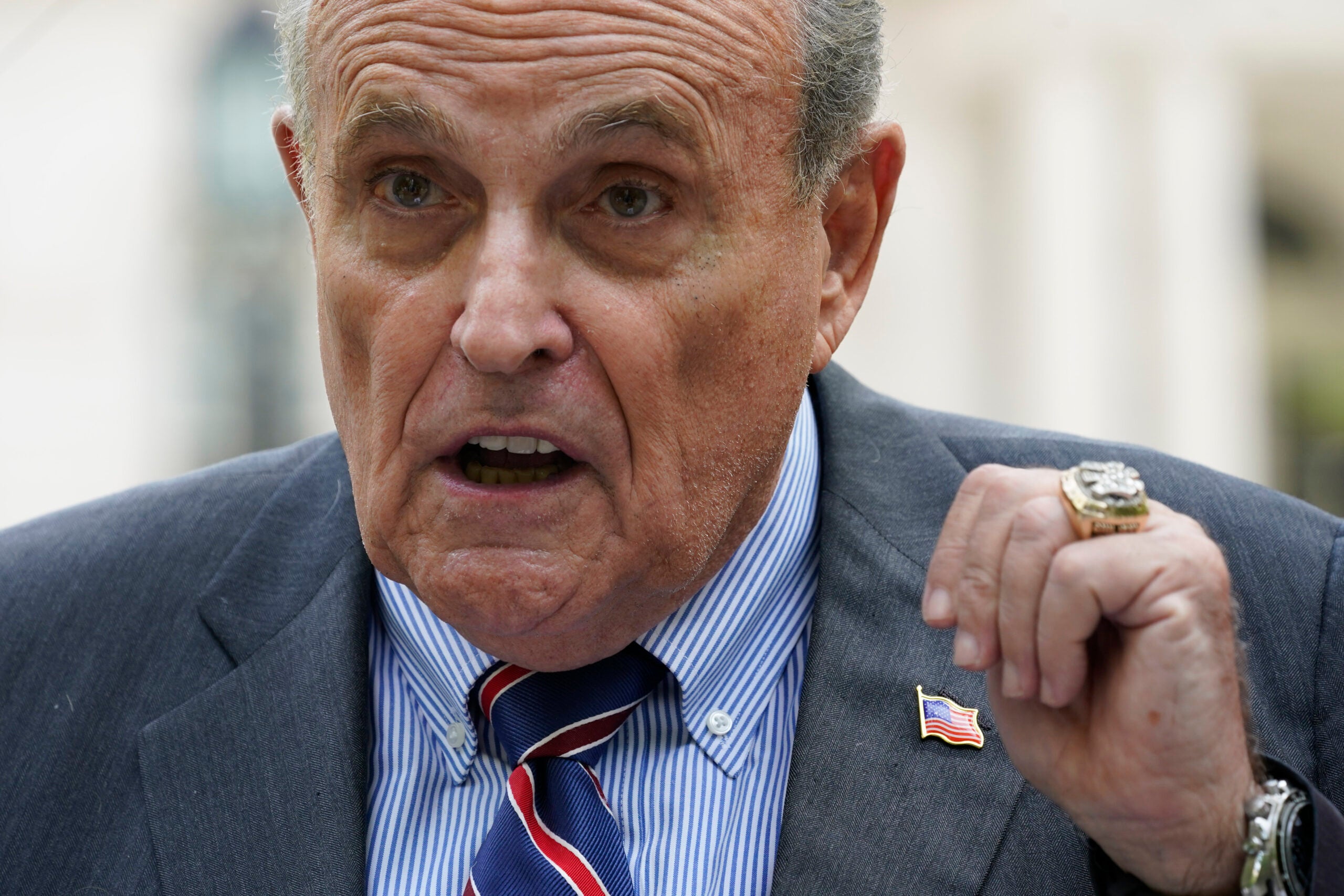 FILE - Former New York City Mayor Rudy Giuliani