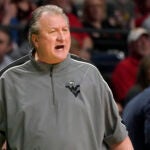 West Virginia men's basketball coach Bob Huggins.