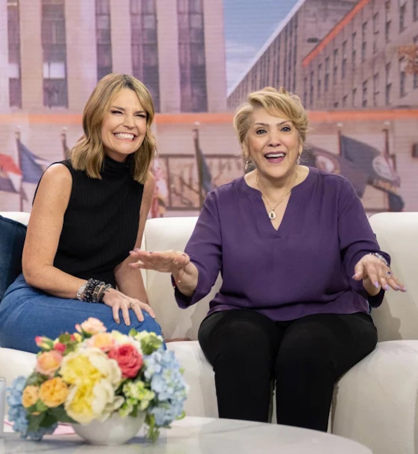 Guadalupe Rodriguez, mother of Jennifer Lopez, with Savannah Guthrie on the "Today" show.
