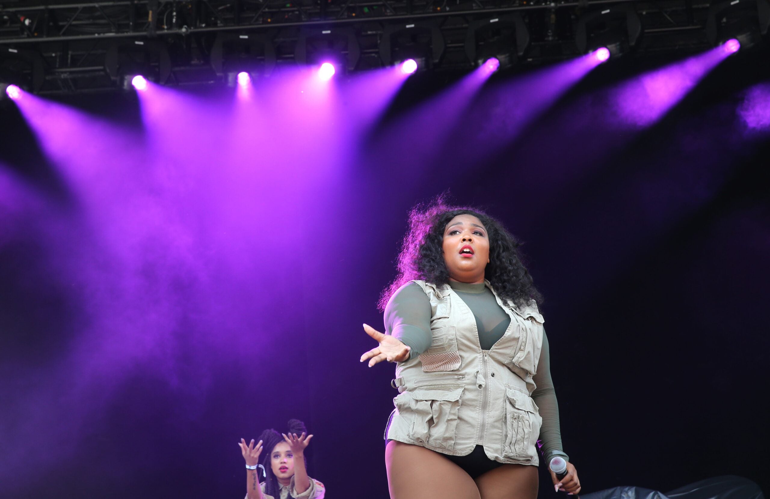 Lizzo performs at Boston Calling on May 28, 2016.