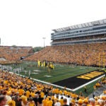 Kinnick Stadium, home of the University of Iowa Hawkeyes.
