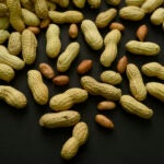 An arrangement of peanuts.