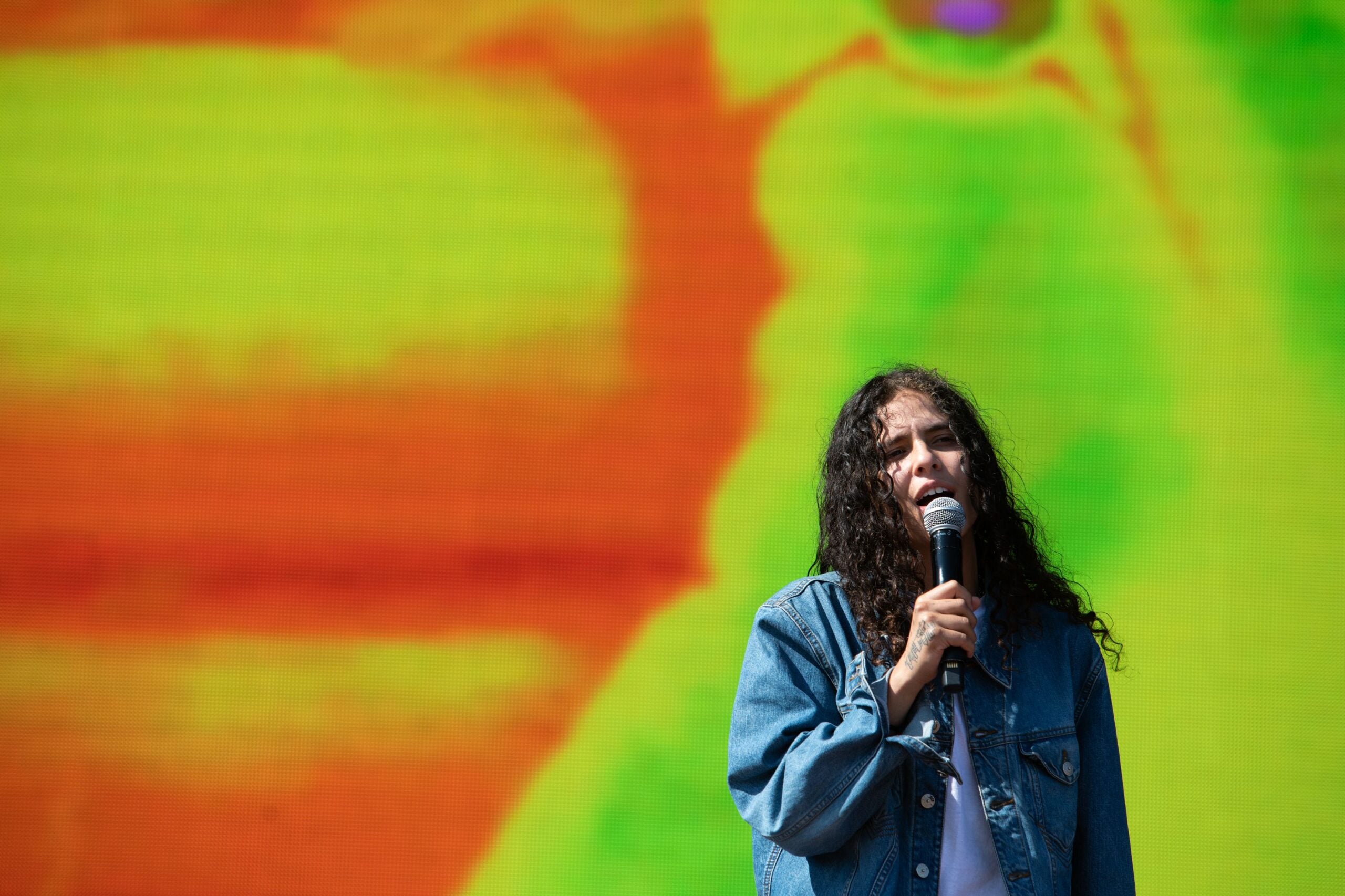 Shake performs at Boston Calling 2023.