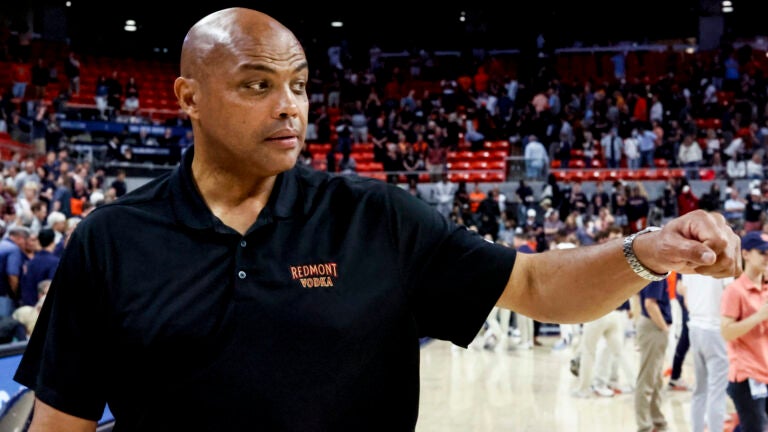 Former NBA and Auburn player Charles Barkley after an NCAA college basketball game against Tennessee Saturday, March 4, 2023, in Auburn, Ala.