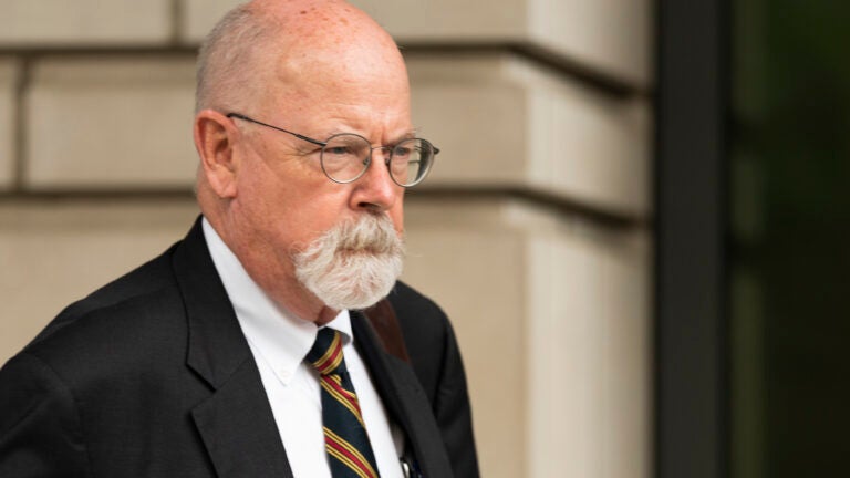 FBI - Trump FILE - Special counsel John Durham, the prosecutor appointed to investigate potential government wrongdoing in the early days of the Trump-Russia probe, leaves federal court in Washington, May 16, 2022.