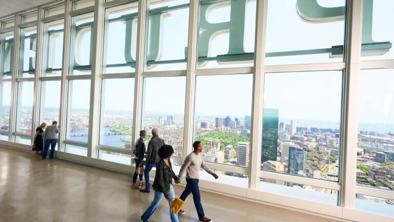 View Boston, a three-story observatory atop the Prudential Center in Boston, opens to the public June 15.