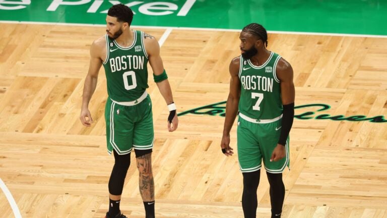 Celtics mix things up with new TD Garden center court logo