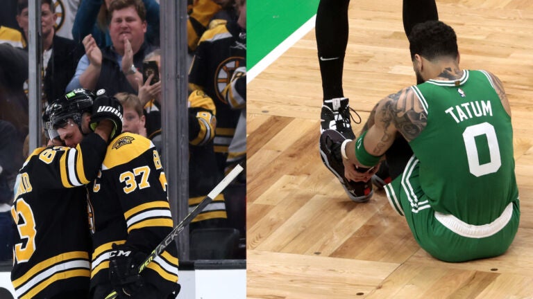 Both the Bruins and Celtics fell to eight-seeded teams in the playoffs.